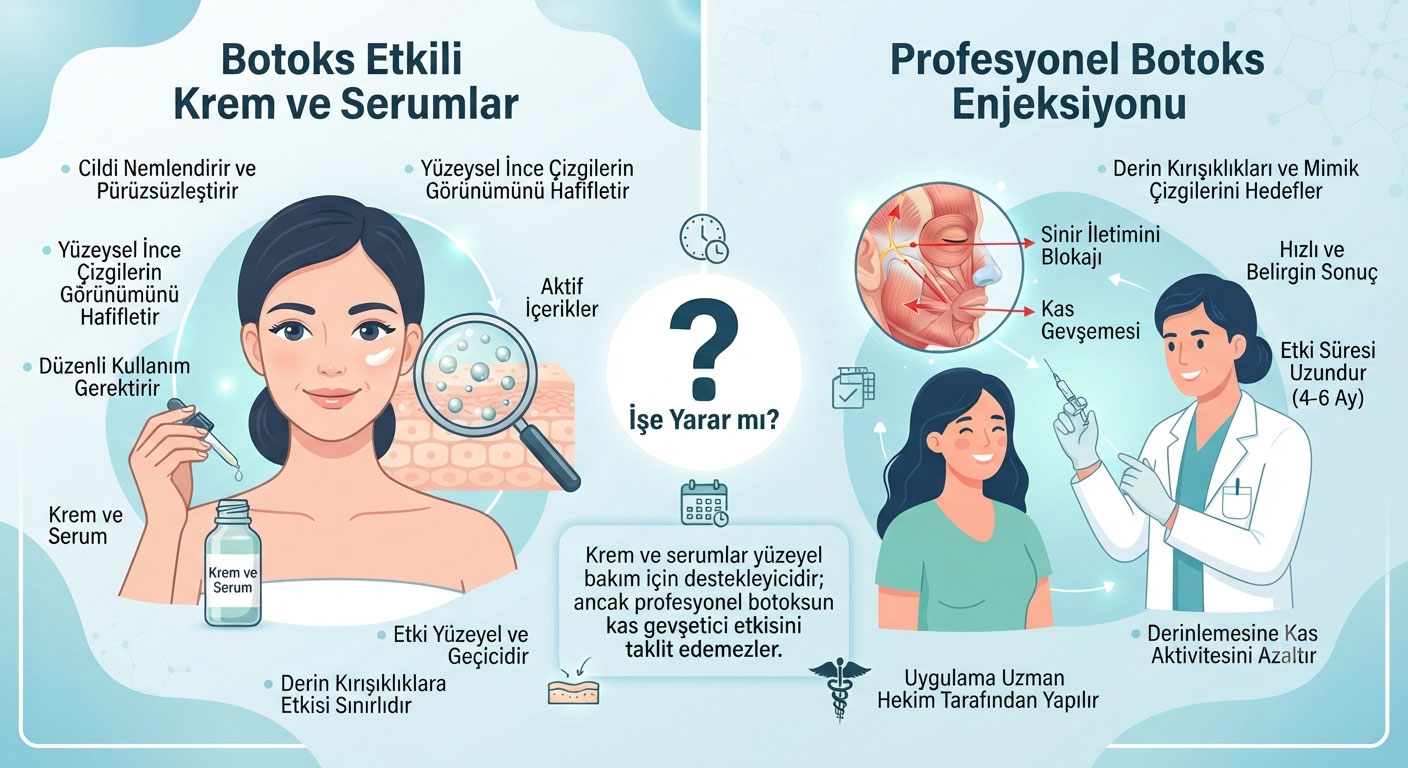 Botoks Etkili Krem ve Serumlar İşe Yarar mı?