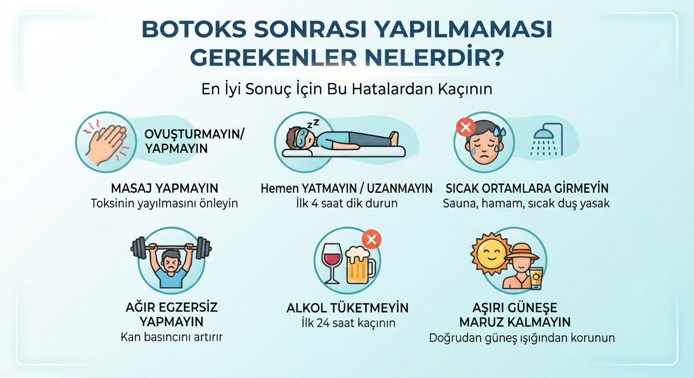 Botoks Sonrası Yapılmaması Gerekenler Nelerdir?